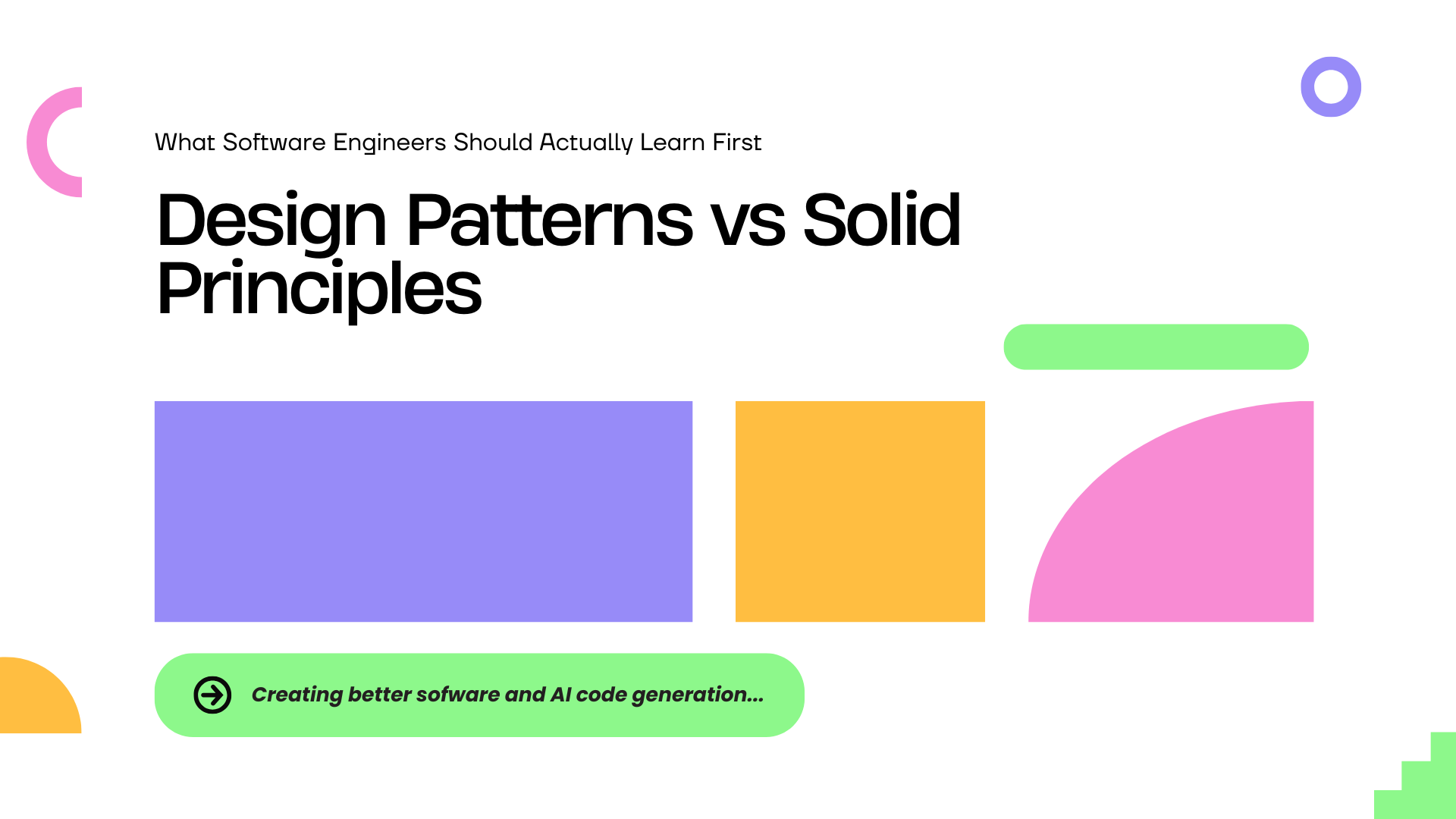 Design Patterns vs SOLID Principles